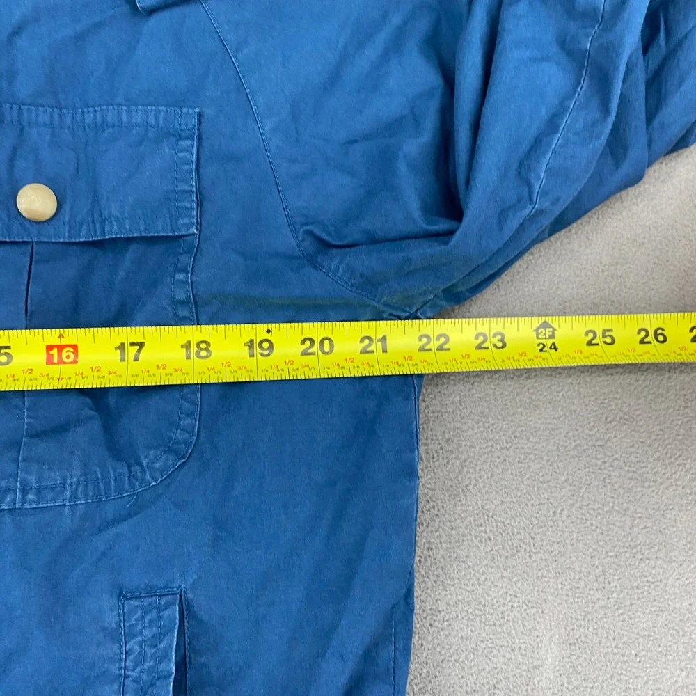 Vintage Bill Blass Mens Blue Cotton Harrington Jacket Plaid Lined Medium 50201M